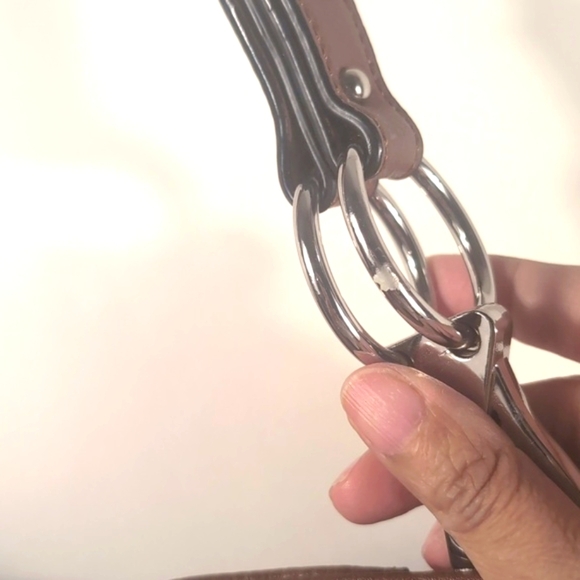 Hobo Brown Handbag/ shoulder strap Leather Women - Picture 4 of 11